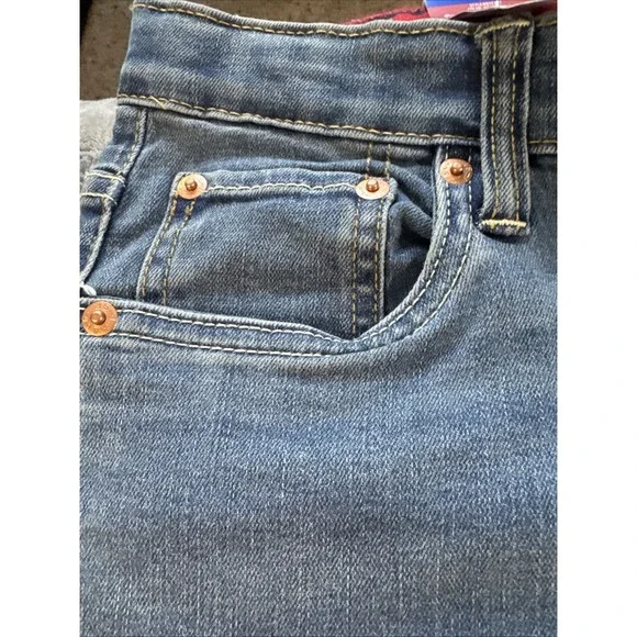 Levi's Boys Youth Jeans  511 Slim Flex Stretch Denim‎ Blue Jeans Size 12 NWT - Picture 7 of 12